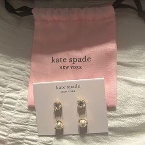 NWT kate spade Rise and Shine 2-stud Set Gift Present Holiday Christmas